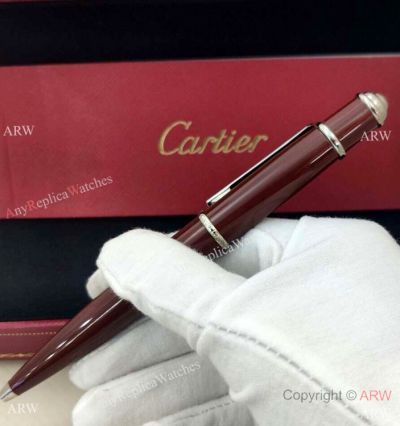 Best Quality Replica Cartier Diabolo Ballpoint Pen Red Resin